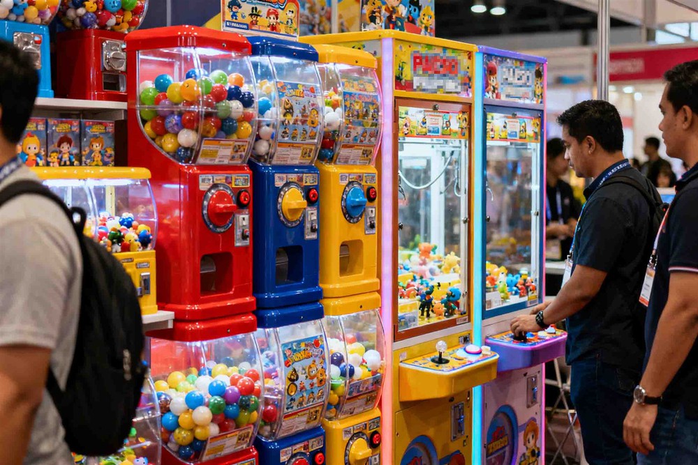 Prize machines and capsule toys on display at PAExpo Philippines Prize machines and capsule toys on display at PAExpo Philippines